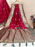 Regal  Silk Saree with Grand Zari Work -   MAROON