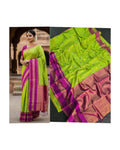 Gulmohar Premium Weave Saree - PERROT