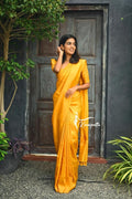 Traditional Kanjivaram Woven Silk Saree With Blouse Piece-Yellow