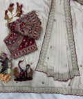 Vaidehi Rangoli Silk Saree - WHITE