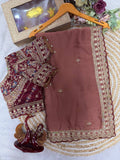 Vaidehi Rangoli Silk Saree - BROWN